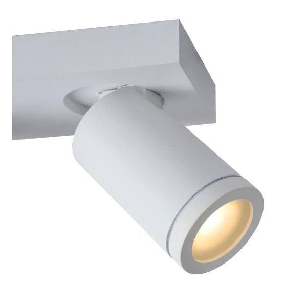 Lucide TAYLOR - Ceiling spotlight Bathroom - LED Dim to warm - GU10 - 2x5W 2200K/3000K - IP44 - White - detail 1